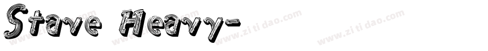 Stave Heavy字体转换